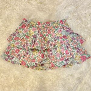 jumping beans Floral Ruffle Skort in White, Pink, Yellow, Green, Purple